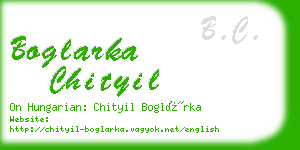 boglarka chityil business card